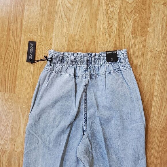 NEW! Blank NYC | Paperbag Waist Wide Leg Jeans - size Small - Picture 7 of 12